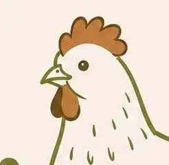 Partie du logo qui contient la tête de la poule