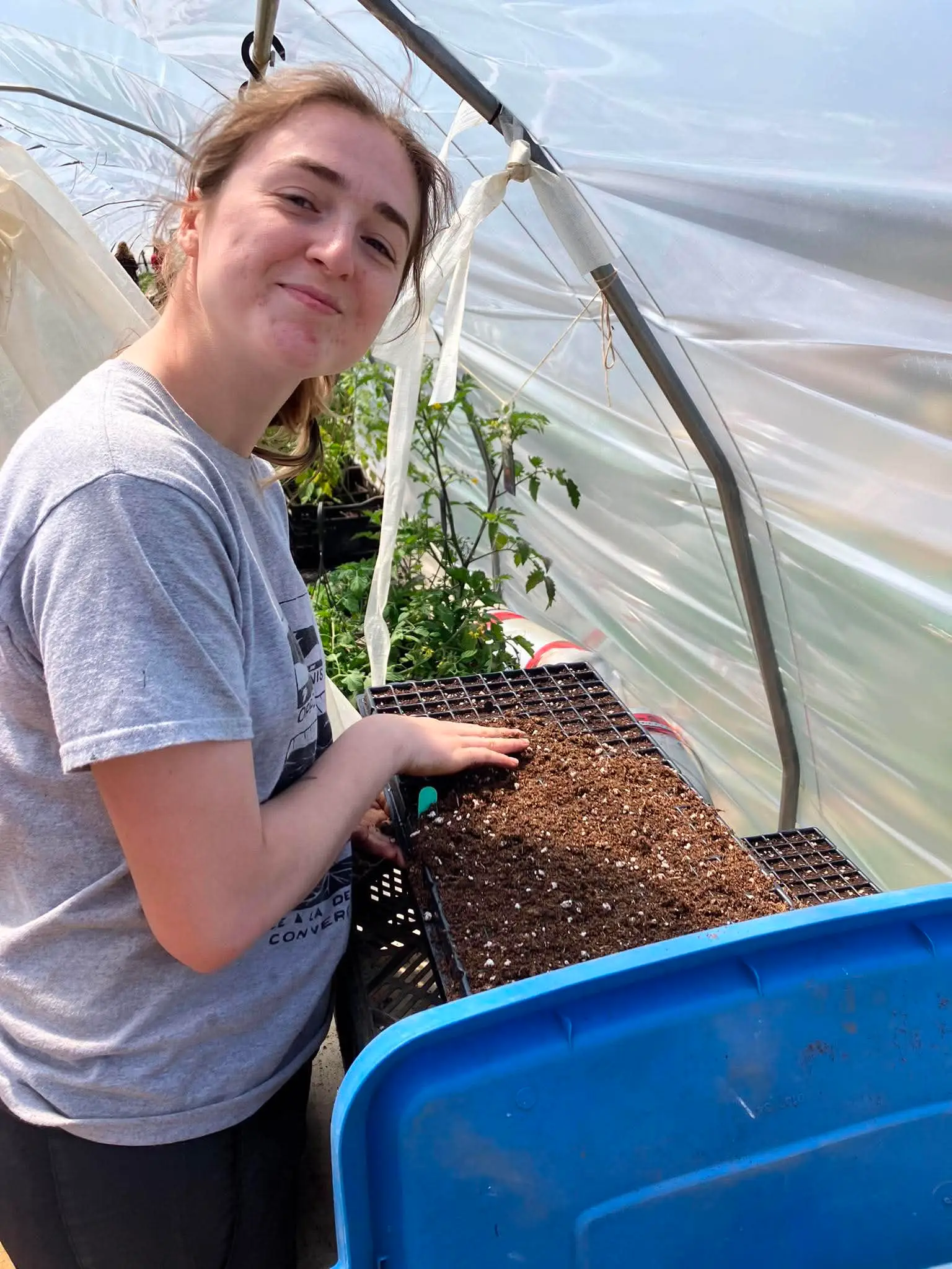 Maude et ses plants